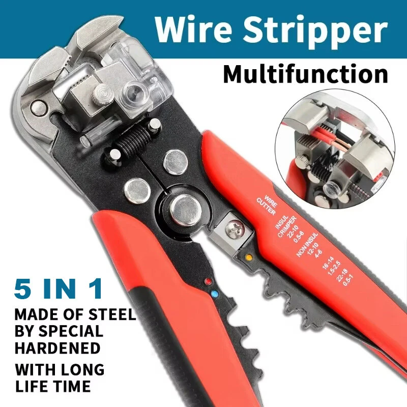 Automatic 5-in-1 Wire Stripper & Crimping Pliers | Multifunctional Electrician Tool - Image 3
