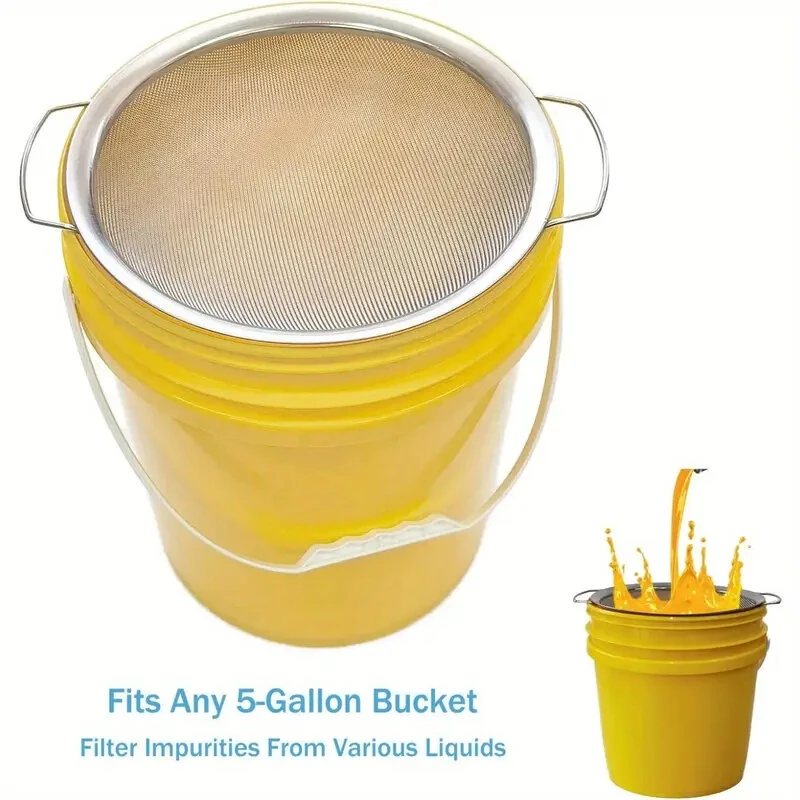 Stainless Steel 60 Mesh Paint Strainer - Fits 5 Gallon Bucket - Reusable & Easy Clean - Image 3