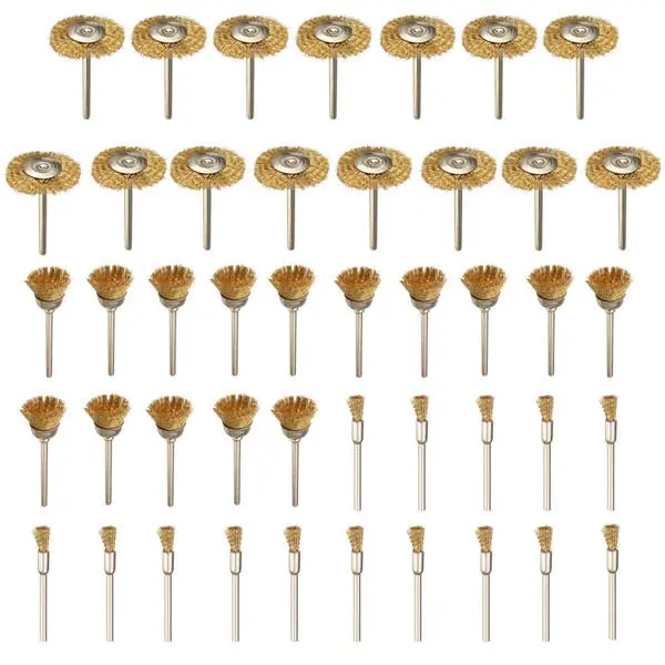 Dremel Wire Wheel Brushes Set - 45pcs Steel Rotary Tool Accessories - Image 2
