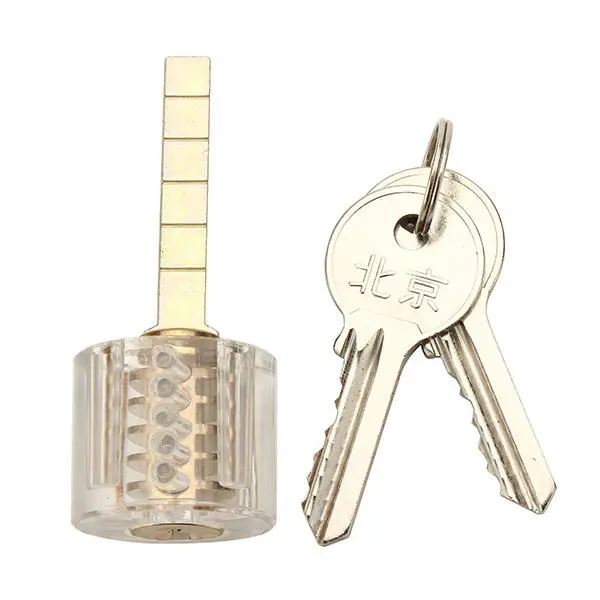 6Pcs Transparent Practice Padlock Kit | Locksmith Training Skill Set - Image 5