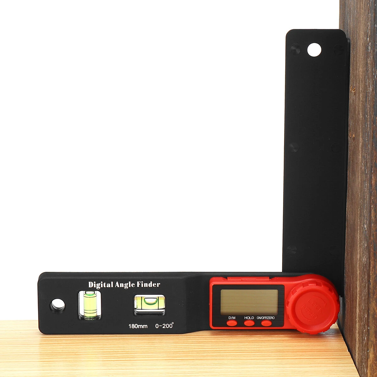 Digital Angle Ruler & Spirit Level - 2 in 1 Protractor with Vernier Caliper for Woodworking - Image 3