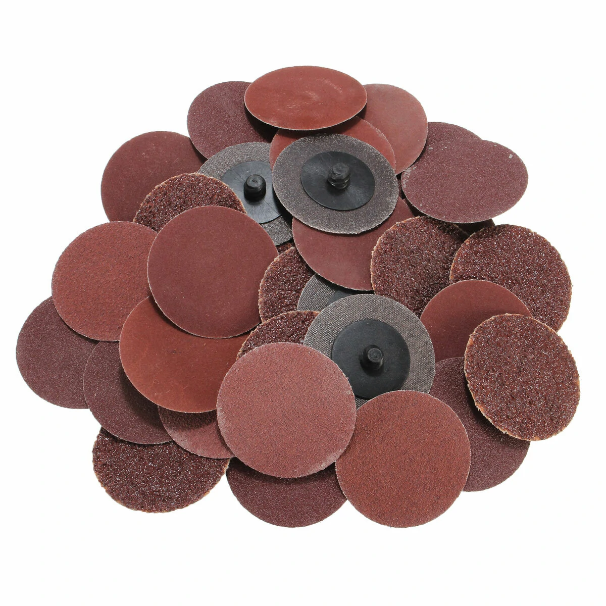 40pcs 2 Inch Roll Lock Sanding Discs | 24 60 120 240 Grit Sandpaper Kit - Image 4