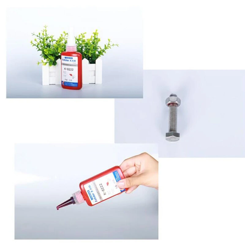 Kafuter K-0222 Low-Strength Thread Locker | Anaerobic Adhesive | Detachable Sealant 50ML - Image 3