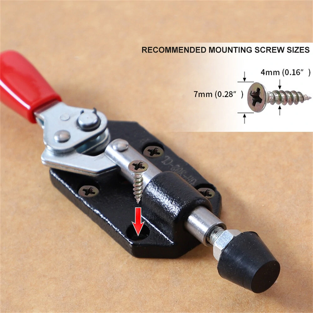 Quick Release Toggle Clamp GH-302-CL | 82kg Holding Capacity, 20mm Stroke for Woodworking - Image 4