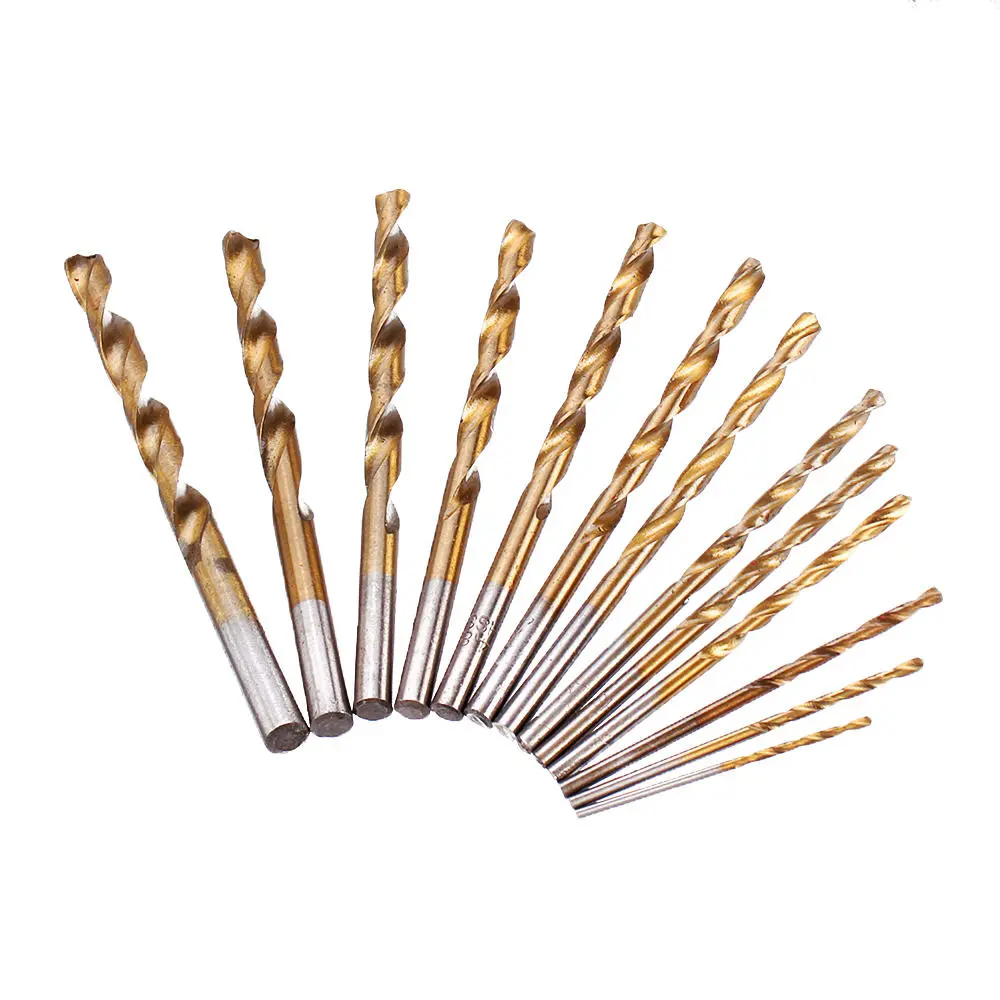 Drillpro 13Pcs HSS Twist Drill Bit Set 1-6.5mm | Titanium Coated for Metal & Wood - Image 4