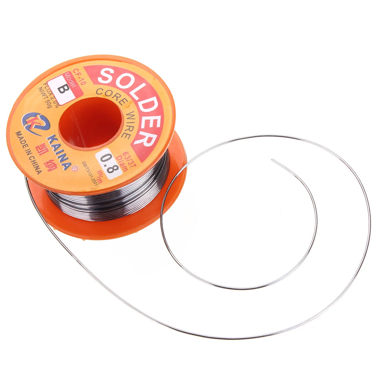 63/37 Tin Lead Rosin Core Solder Wire - 0.8mm 50g 10Pcs Reel for Soldering Iron - Image 5