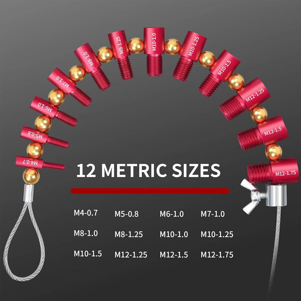 26PCS Nut & Bolt Thread Checker | Detachable Size Gauge for Bolts & Threaded Holes - Image 5