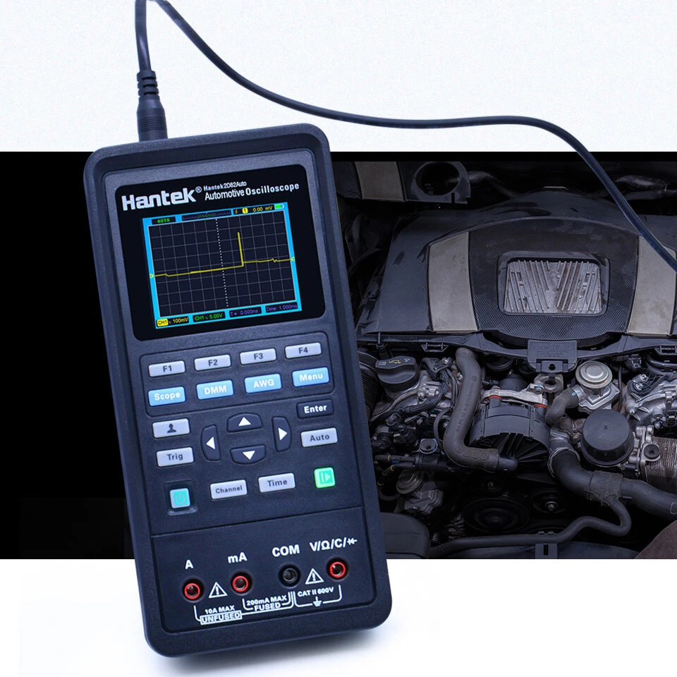 Hantek 2D82 80MHz Digital Oscilloscope | 2-Channel 4-in-1 Multimeter & Signal Generator - Image 3