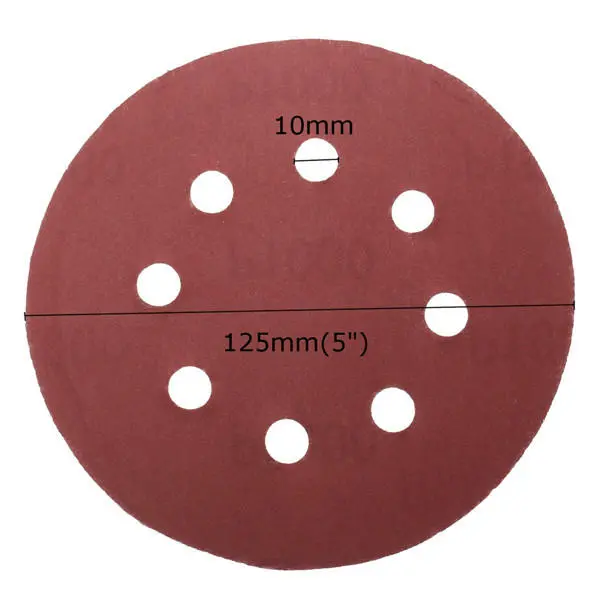 BrandName 5-Inch 8-Hole Abrasive Sanding Discs 800-2000 Grit Sand Paper 25pcs - Image 5