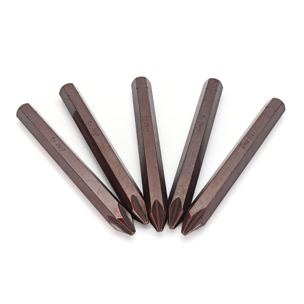 5Pcs 80mm PH2 Screwdriver Bits - Hex Shank S2 Steel Magnetic - Image 4