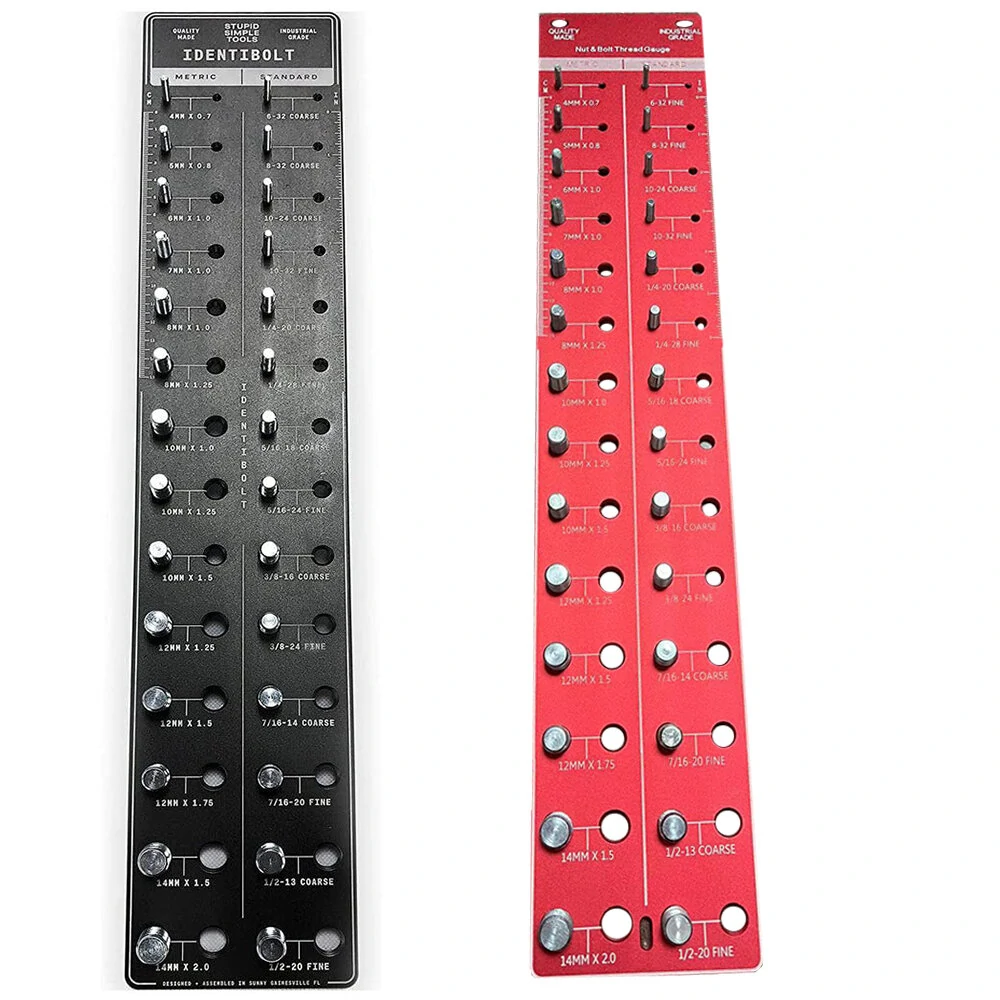 Identibolt Bolt and Nut Identifier Gauge - 4x20 Inch Anodized Aluminum Tool with Laser Etched Markings - Image 5