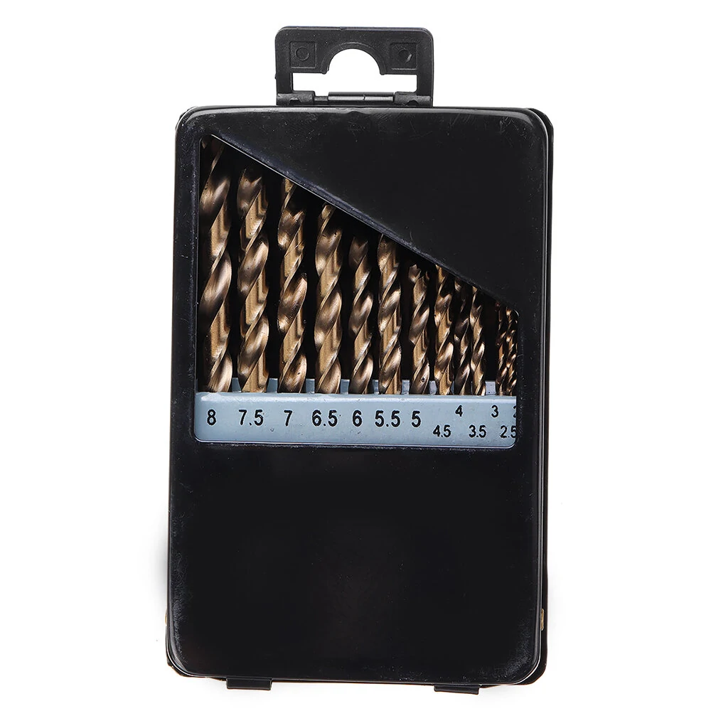Drillpro 13Pcs M35 Cobalt Drill Bit Set 2-8mm | HSS-Co for Stainless Steel & Metal - Image 4