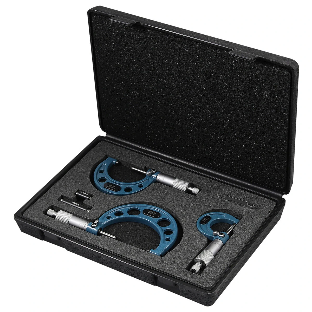 3Pcs 0-75mm Digital Micrometer | High Accuracy Bearing Steel | Outside Diameter Tool - Image 5