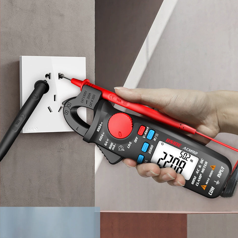 BSIDE ACM92 Clamp Meter - AC/DC Voltage, Resistance, Frequency, NCV - Image 3