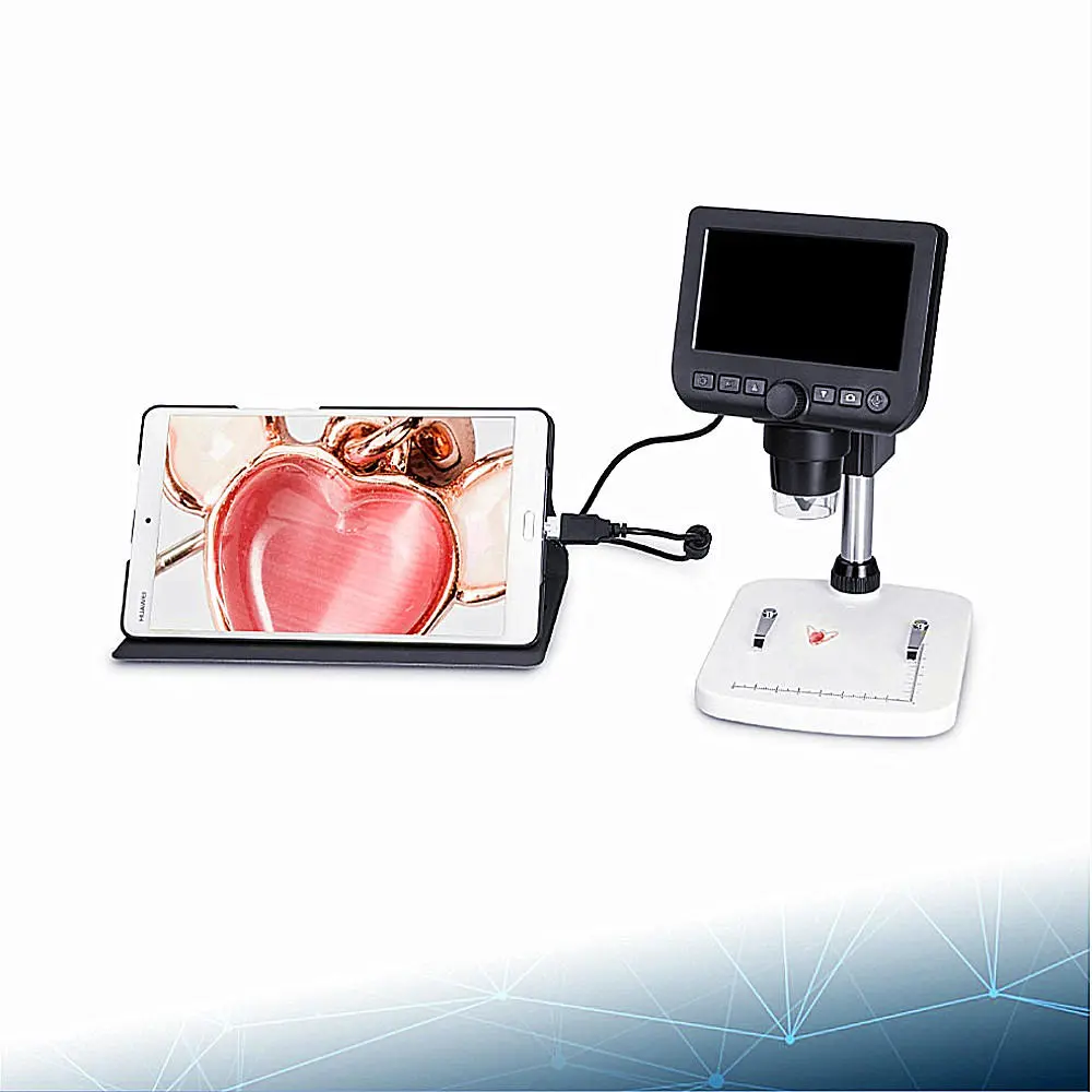 UM046 Digital Microscope - 600X Magnification | 4.3 Inch LCD Screen & 8 LED Lights - Image 4