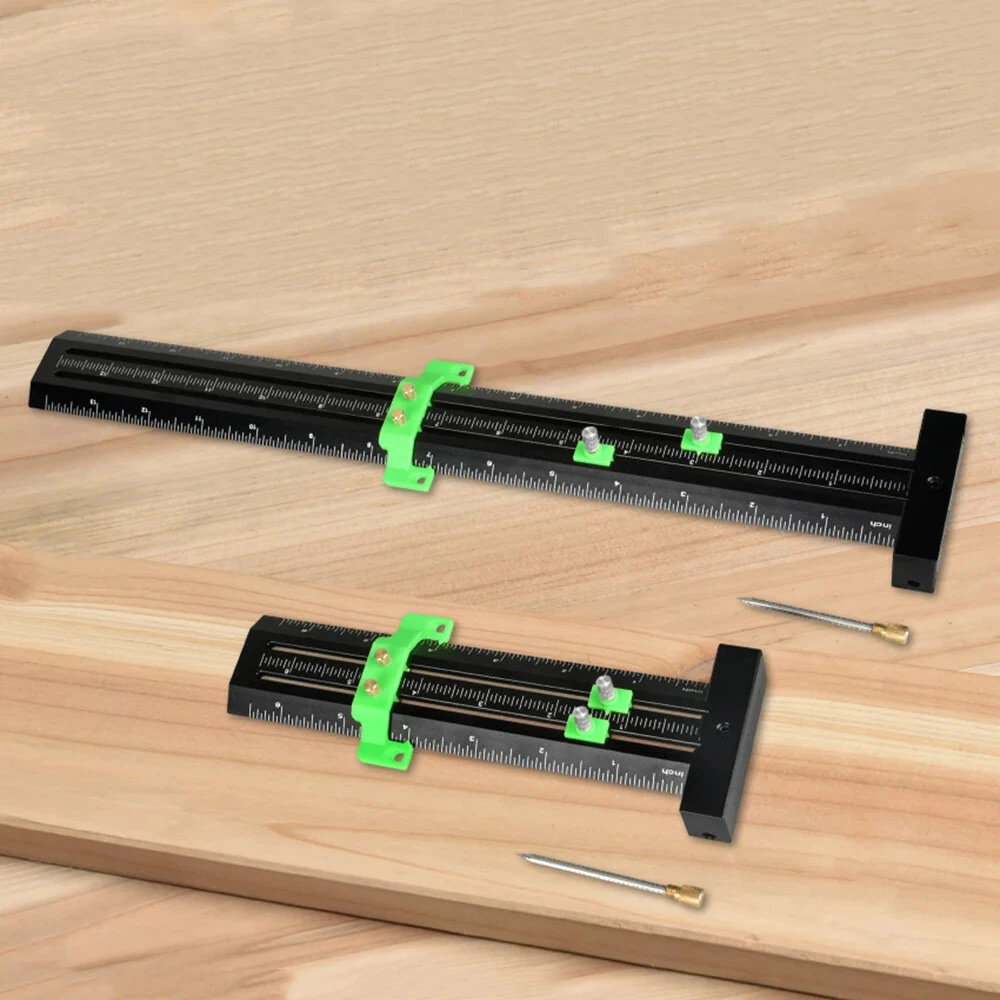 Onkel.J T-Shape Sliding Gauge Ruler - Metric & Imperial Scale for Woodworking - Image 3