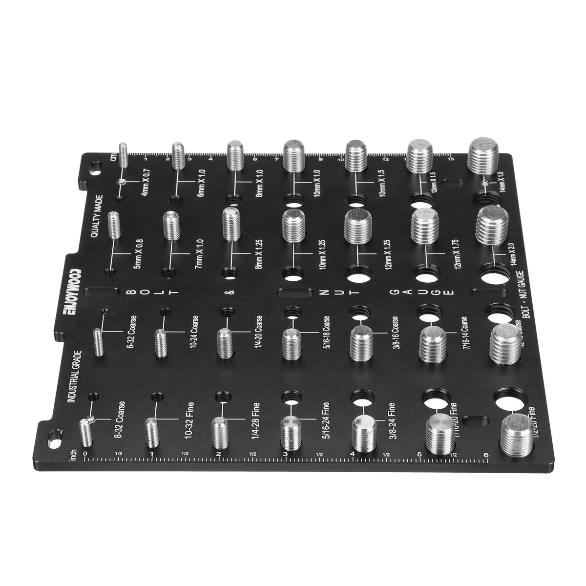 ENJOYWOOD Nut & Bolt Thread Checker - 28 Size Gauge for Metric & Imperial - Image 3