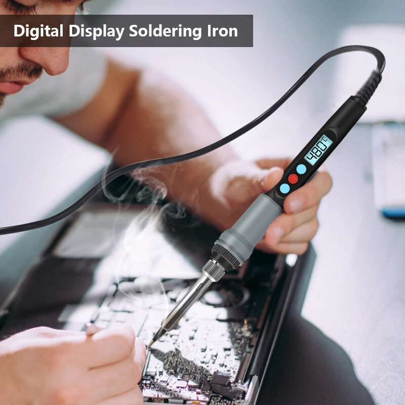 HANDSKIT SI926 90W Digital Soldering Iron Kit - Adjustable Temperature for BGA SMD PCB Repair - Image 4