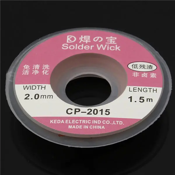 4pcs 1.5m x 2mm Desoldering Braid | Copper Wick Solder Remover Wire Spool - Image 3