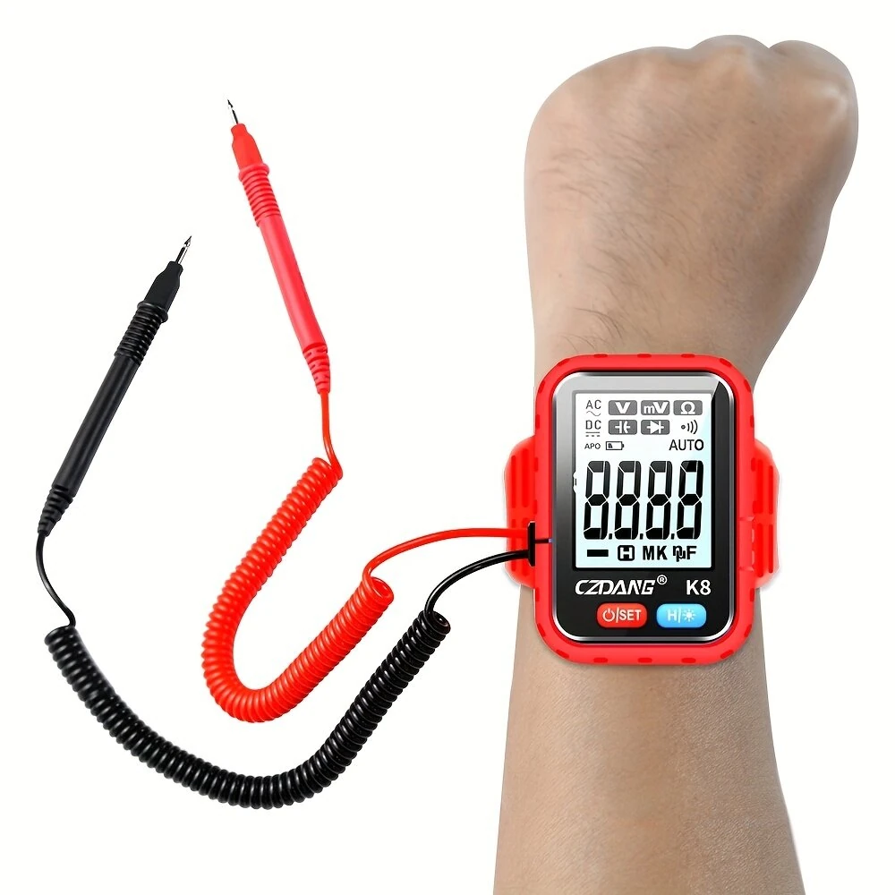 Mini Digital Multimeter | 6000 Counts Auto-Ranging | 300V AC/DC Wearable Volt Meter - Image 2