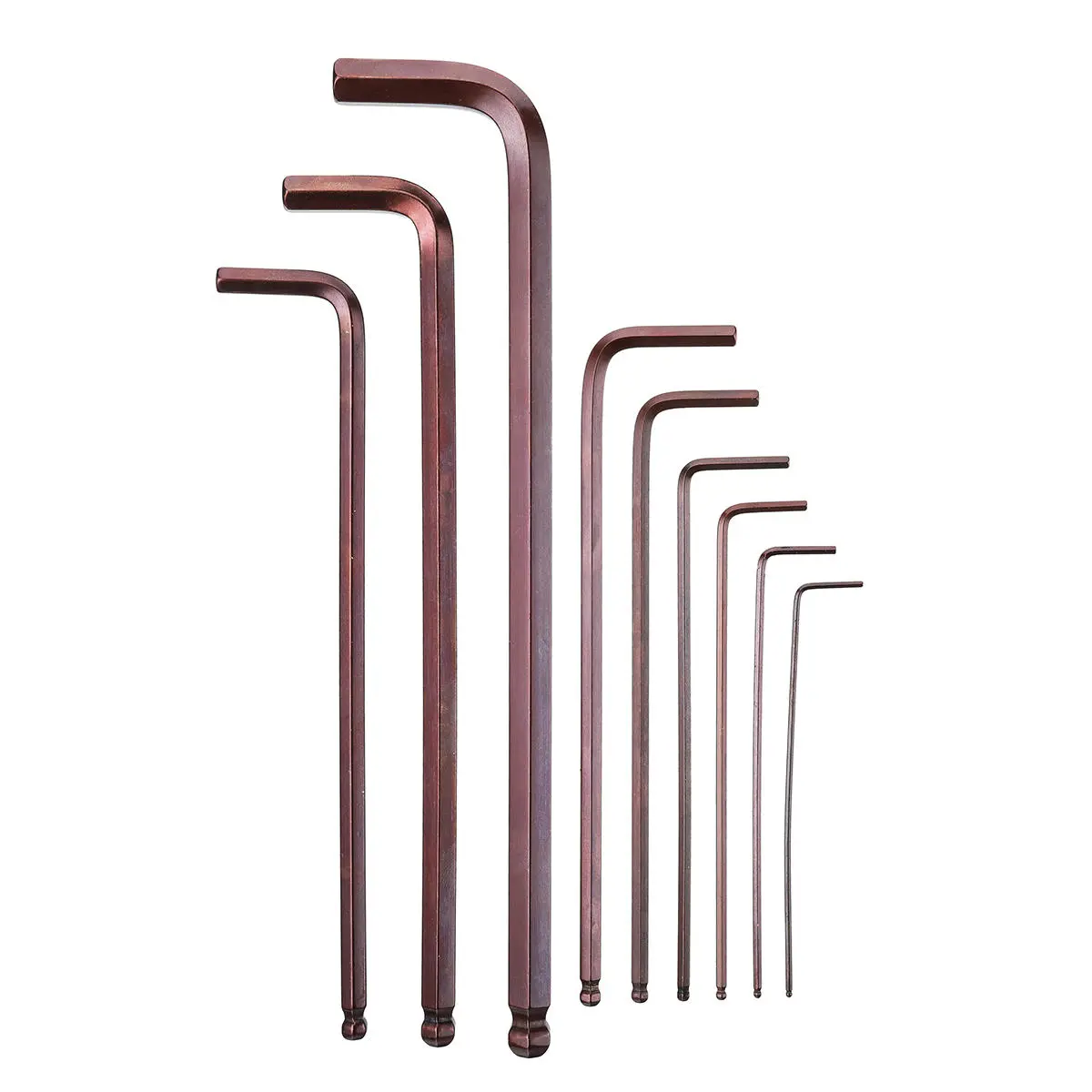9Pcs S2 Alloy Steel L-Shape Torx Wrench Set | 1.5mm to 10mm | Ball Head - Image 5