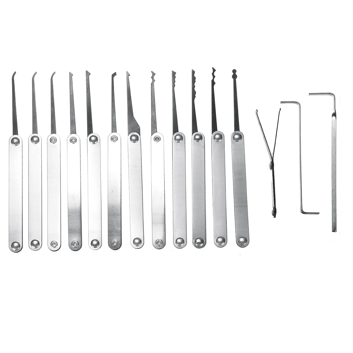 19Pcs Lock Pick Practice Kit - Unlocking Locksmith Tools & Key Extractor - Image 3