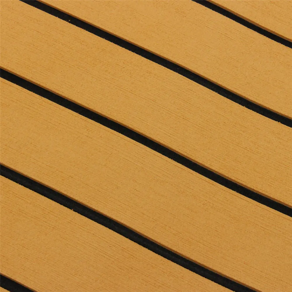 Gold and Black EVA Foam Faux Teak Decking - 900mm x 2400mm x 5.5mm Sheet for Boat Yacht - Image 4