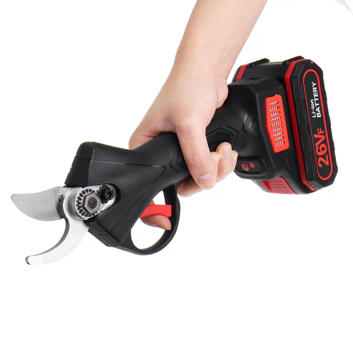 21V Cordless Electric Pruning Shears - 30mm Cut | Portable Secateurs w/ Battery - Image 3