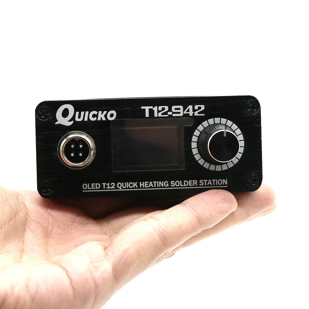 Quicko T12-942 MINI OLED Soldering Station | T12-907 Handle & Tips - Image 2