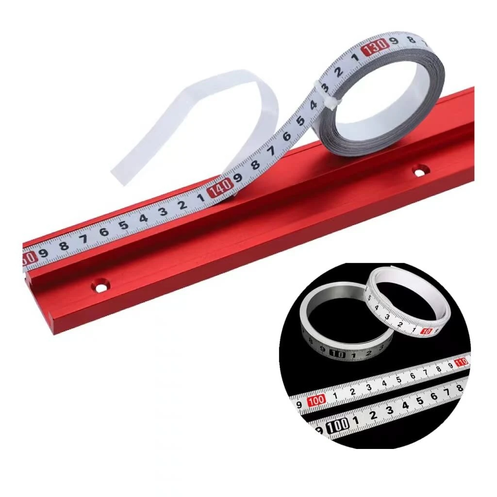 Self Adhesive Workbench Ruler Tape Measure - 1M or 2M Length x 10MM Width for Woodworking Miter Fence - Image 2