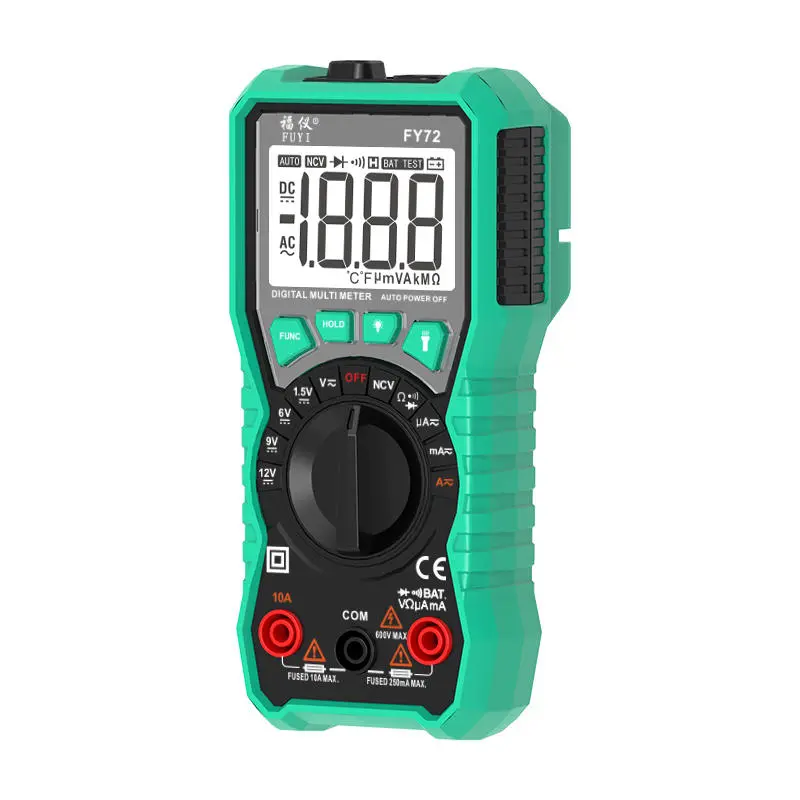 FUYI FY76 Digital Multimeter | True RMS Auto-Ranging 600V AC DC Tester - Image 5