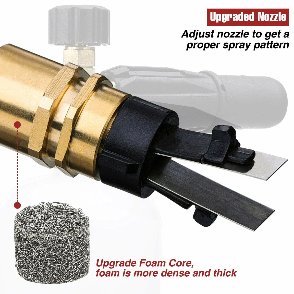 MATCC Upgraded Foam Nozzle & Lance | 5 Nozzle Tips | 1/4 Quick Connector - Image 4