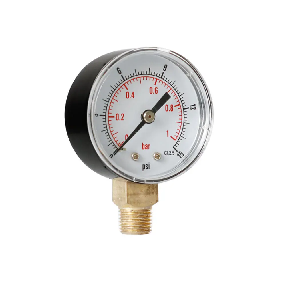 TS-Y504 Pressure Gauge - 52mm Dial | 1/4 BSPT | 15-300 psi Range - Image 3