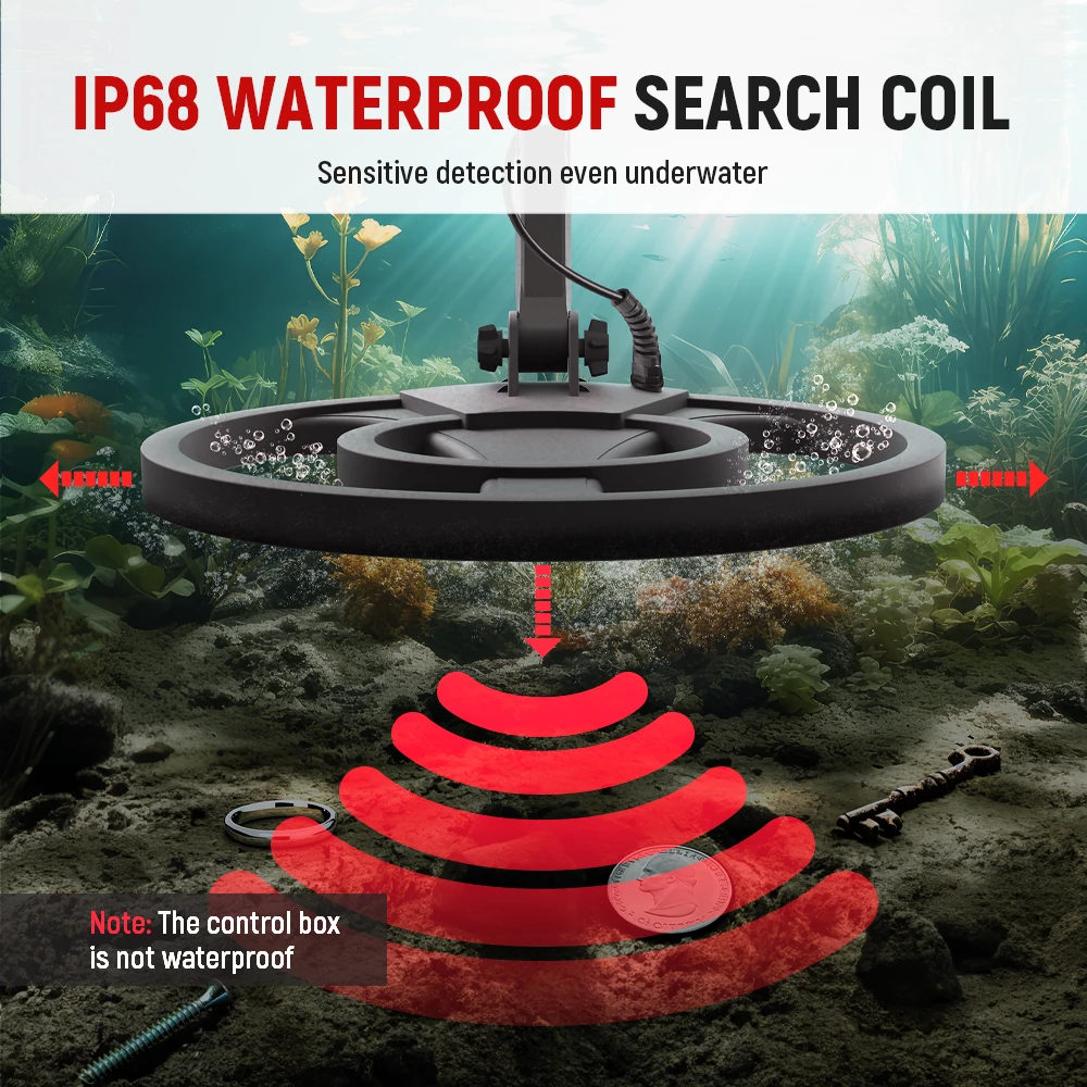 KAIWEETS EXPLORER X Professional Metal Detector | 6 Modes IP68 Waterproof - Image 4