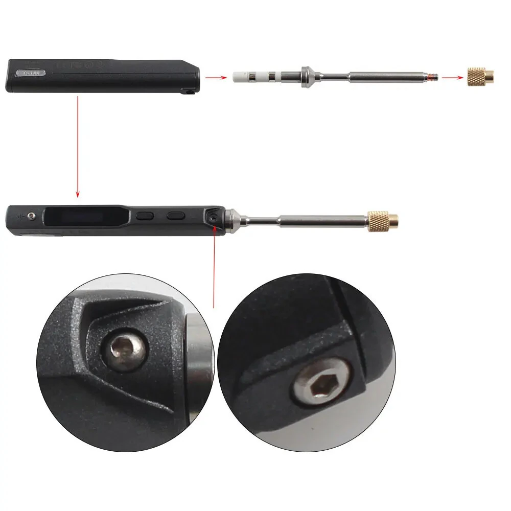 TS100 Hot Melt Insert Kit - Brass CNC Precision for M2 M3 M4 M5 M6 M8 | 936 Iron Tips - Image 5