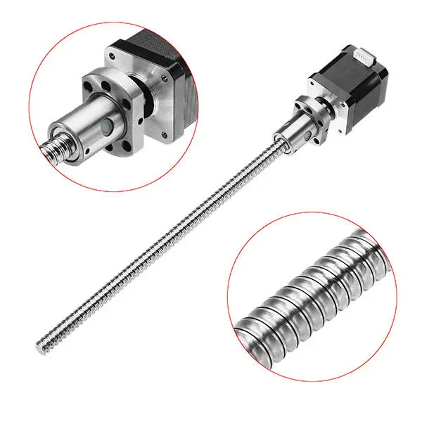 42BYGB48 Stepper Motor | 12V DC NEMA17 with 300mm 1204 Ball Screw - Image 2