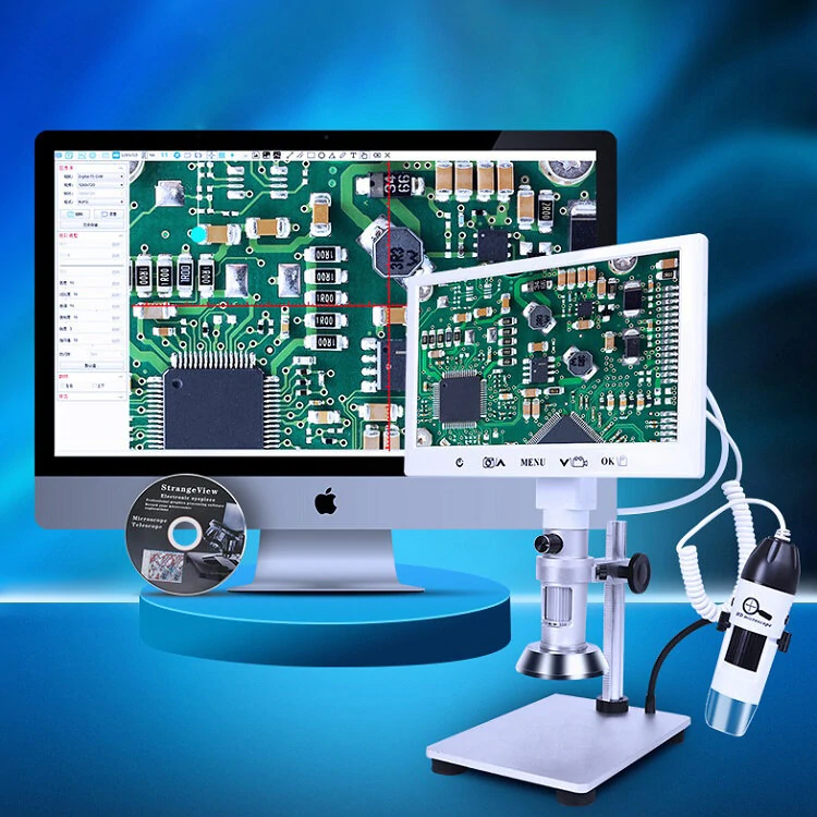 7-inch Ultra-HD Digital Microscope | 16MP Dual Lens | PCB & Phone Repair - Image 2