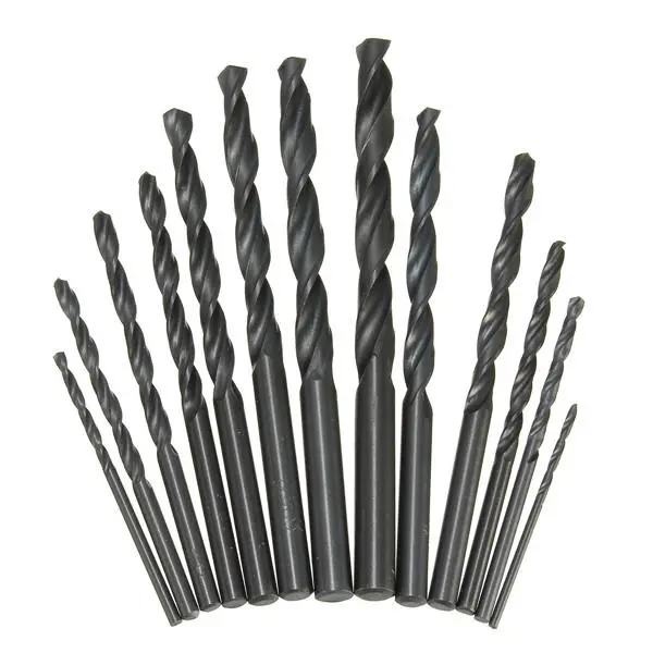 High Speed Steel HSS Twist Drill Bit Set - 13pcs 1.5-6.5mm Straight Shank - Image 2