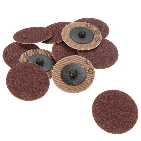 50pcs 2 Inch 80 Grit Roll Lock Sanding Discs | Abrasive Pads for Power Sanders - Image 3