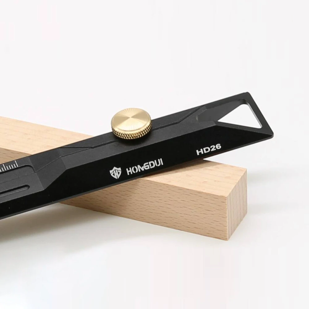 HONGDUI HD26 260mm Aluminum Alloy Scriber Ruler | Dual-Purpose 150mm Range - Image 2