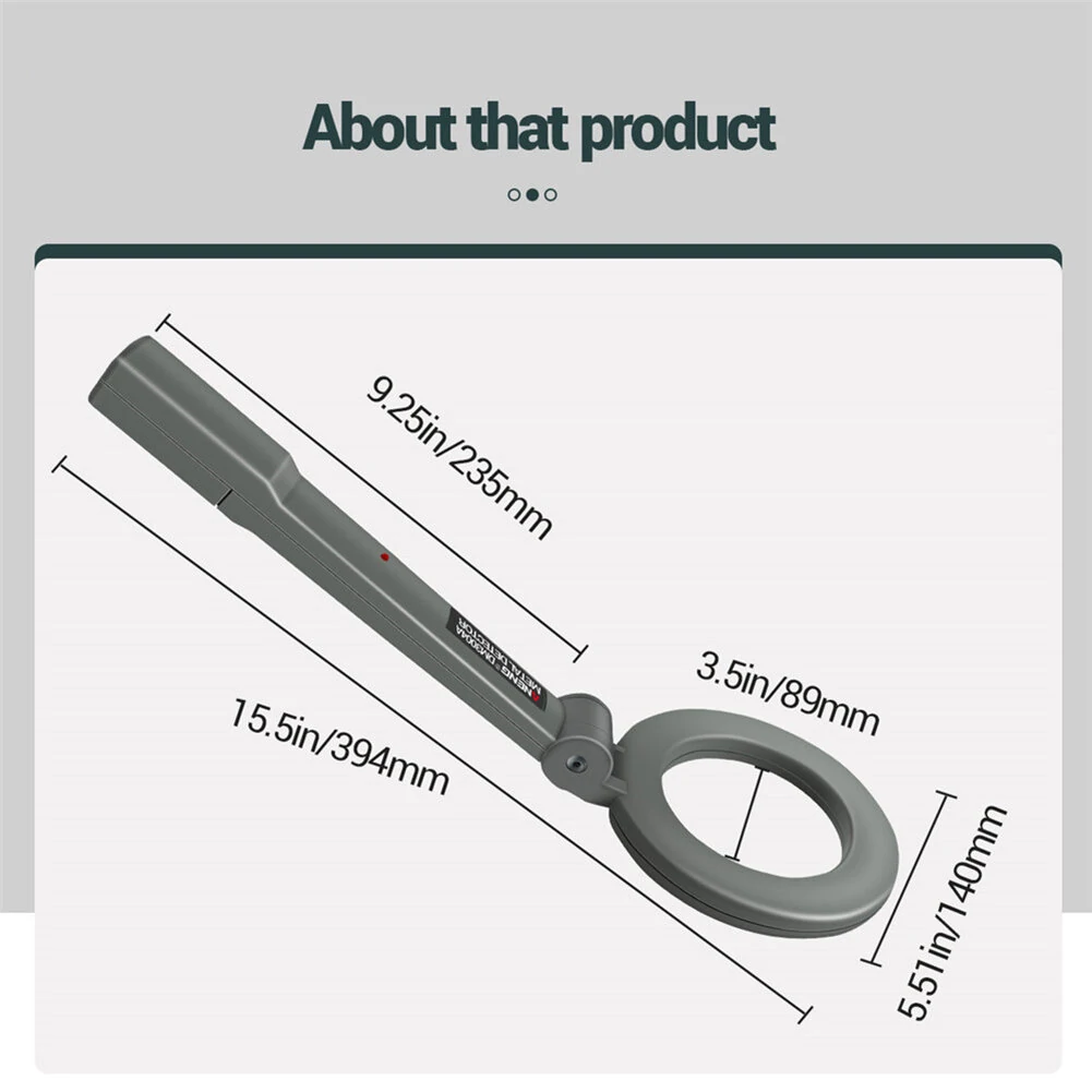 ANENG DM3004A Professional Metal Detector | Handheld Pinpointer Gold Finder High Sensitivity - Image 3