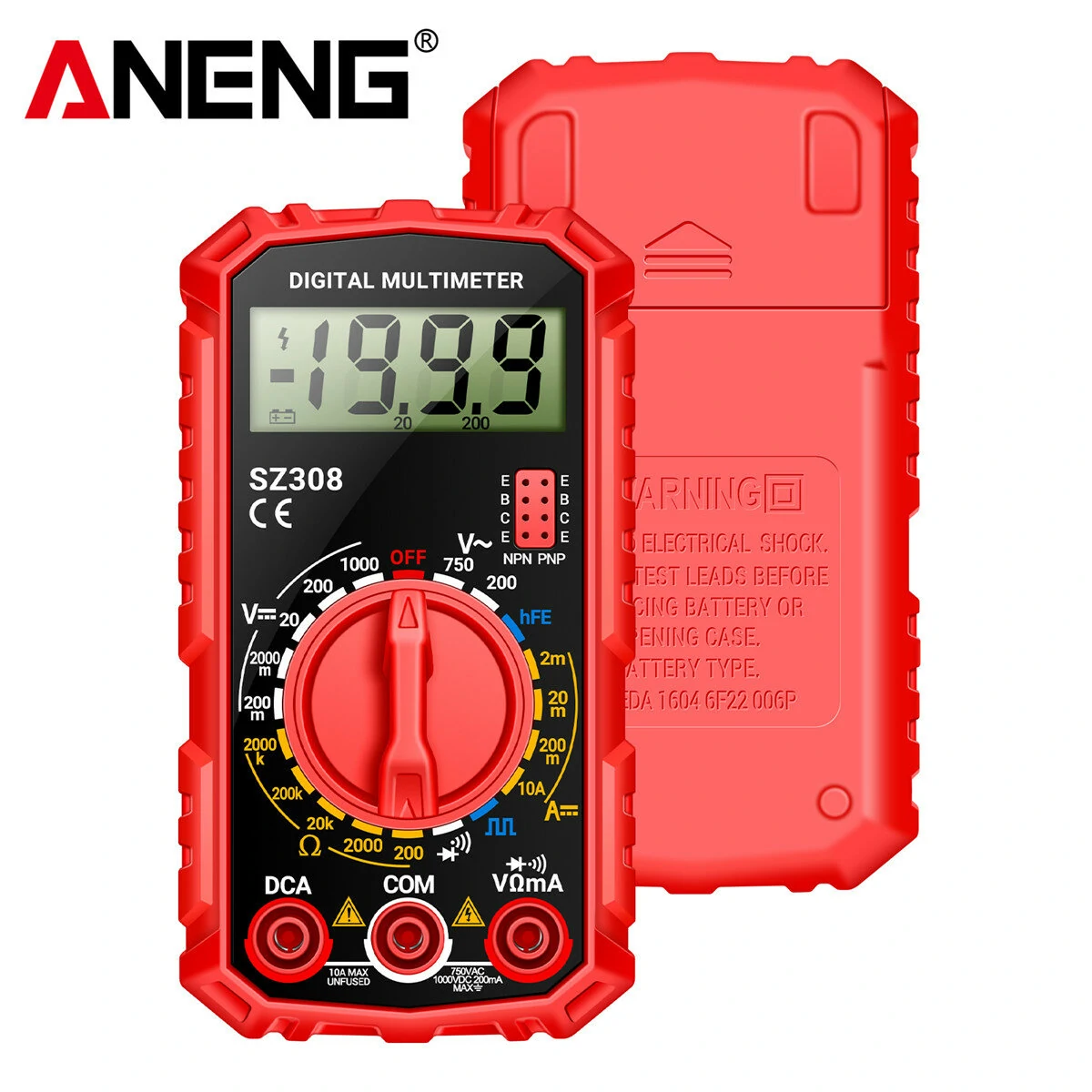 ANENG Professional Digital Multimeter | High Precision AC/DC Voltage Tester | Low Battery Indicator - Image 2