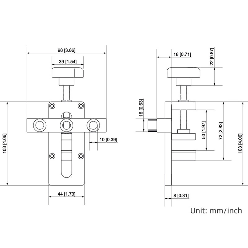 ENJOYWOOD Cabinet Door Mounting Jig - Aluminum Alloy Hardware for Framed & Frameless Cabinets - Image 5