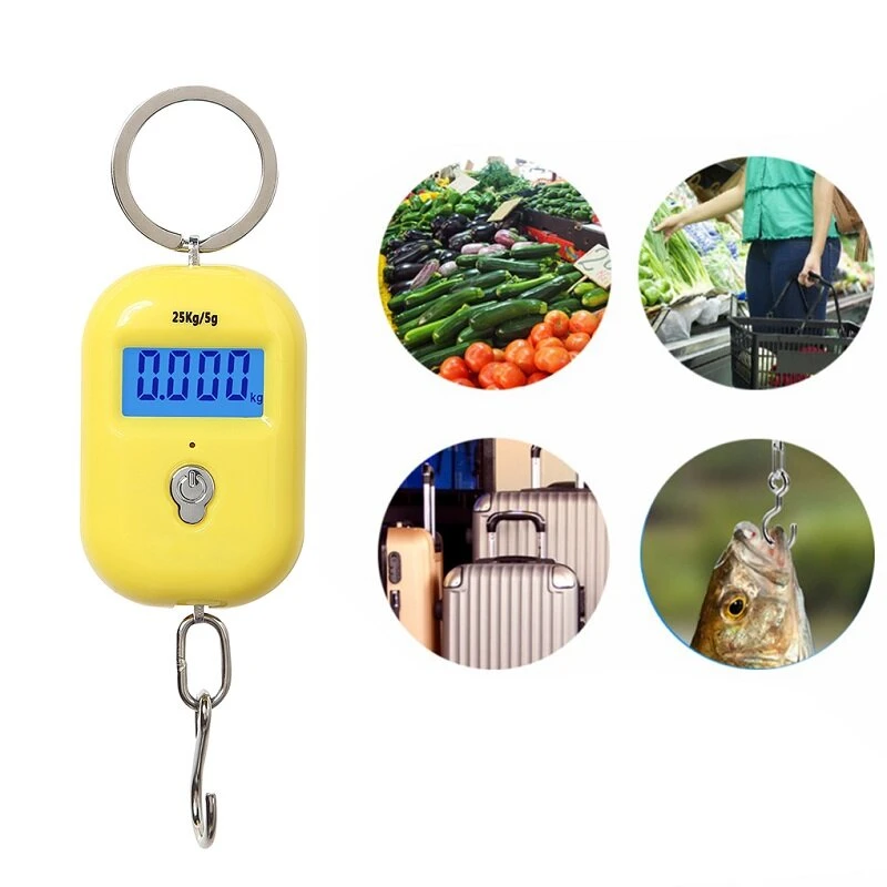 WH-A21L Digital Hanging Scale - 25Kg Capacity 5g Precision | LED Display Luggage & Kitchen Scale - Image 2