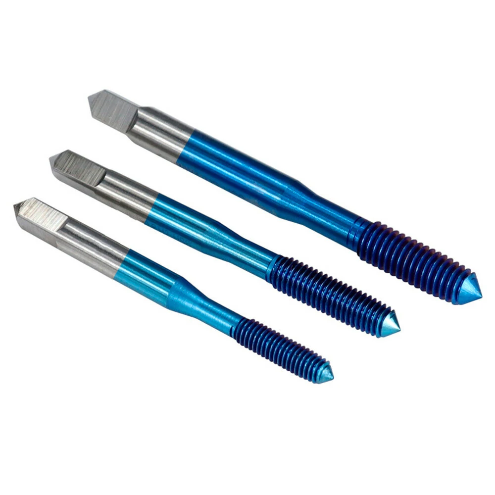 Blue Nano Fluteless Forming Machine Taps M2-M12 | HSS Thread Screw Tap Drill - Image 3