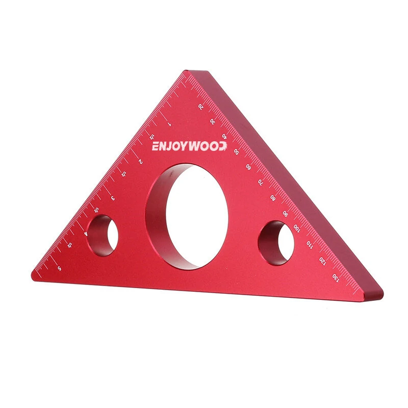 ENJOYWOOD Carpenter Square - Aluminum Alloy Right Angle Ruler | Metric & Imperial Scale - Image 3