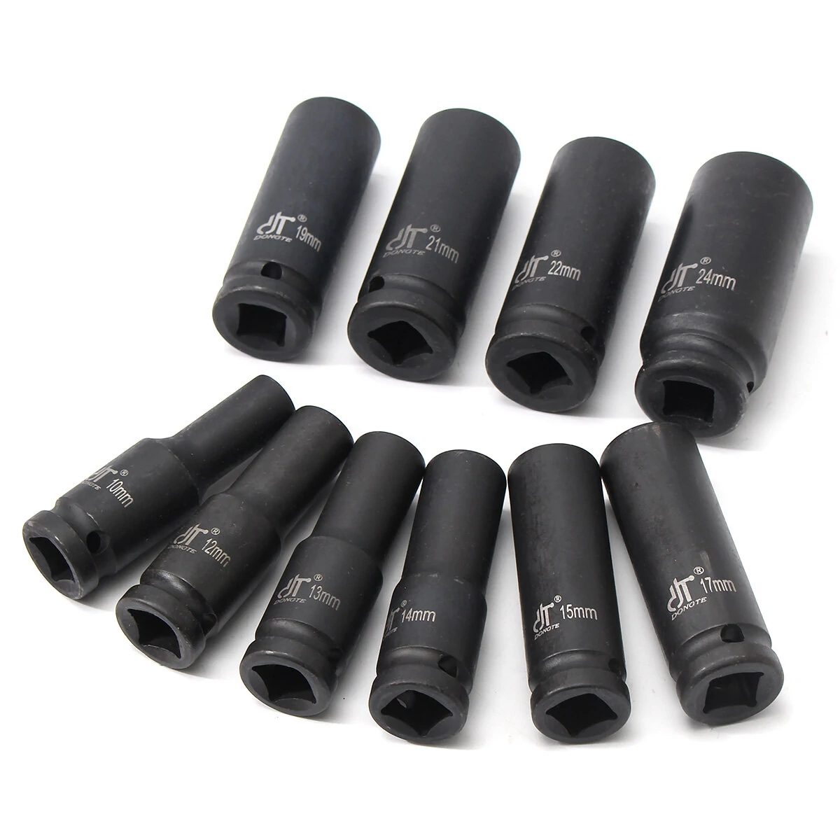 Ingersoll Rand 10Pcs 1/2 Drive Deep Impact Socket Set | Metric 10-24mm - Image 4
