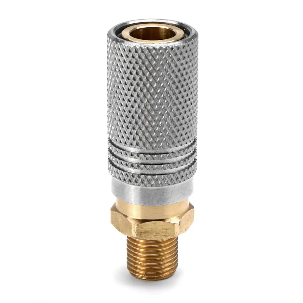 Stainless Steel PCP Air Charging Adapter | 1/8 BSP Quick Release Socket - Image 3