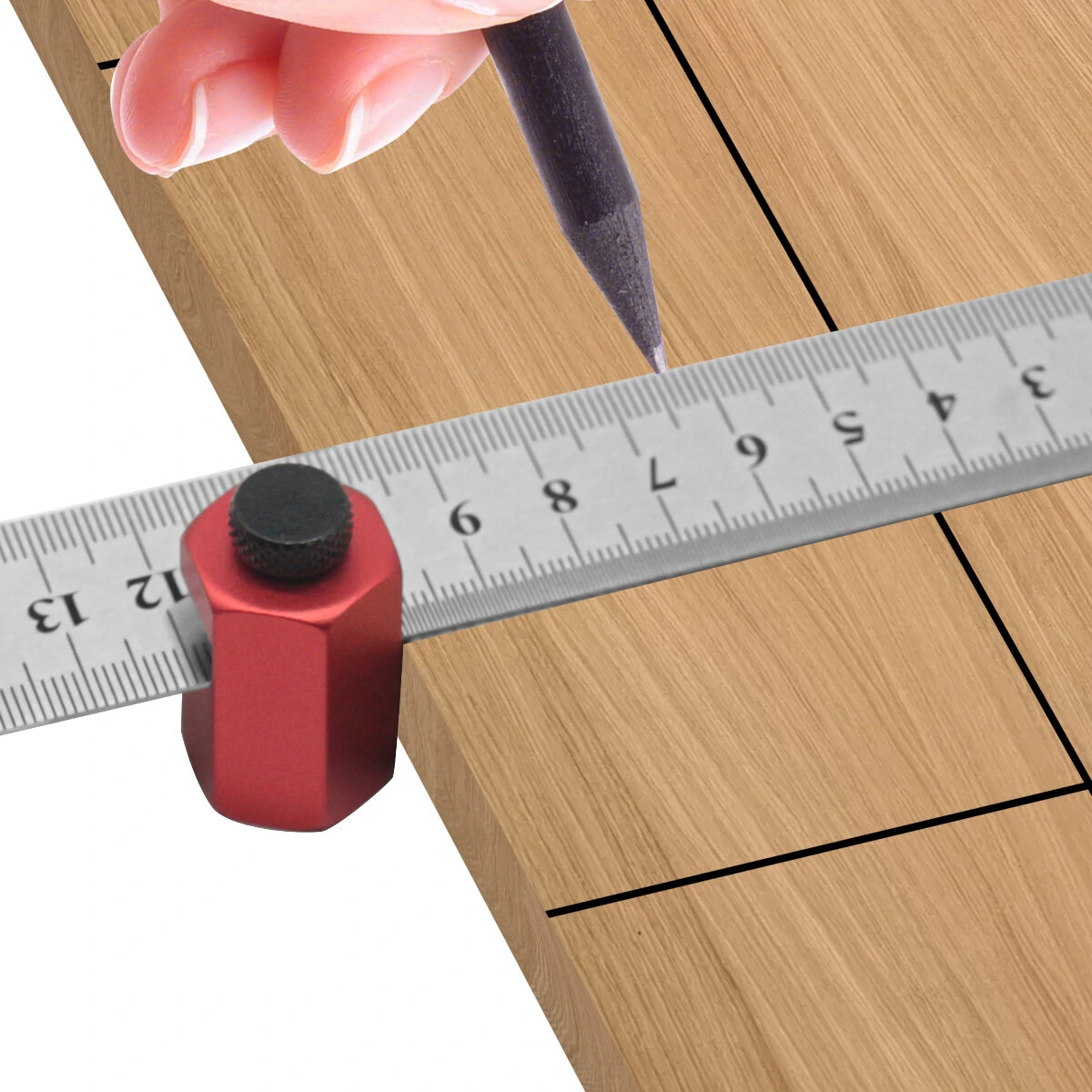 2PCS Square Auxiliary Clamp Stair Gauge | Framing Square Attachment Jigs for Perfect Angles - Image 2