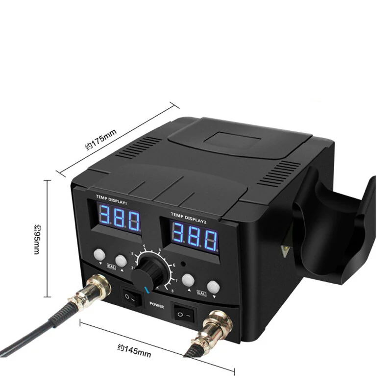 Ycd-852D Hot Air Welding Station | Dual Digital Display | Two-in-One Solder Gun - Image 5